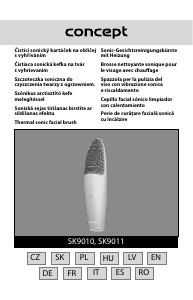 Rokasgrāmata Concept SK9010 Sejas ādas attīrīšanas ierīce