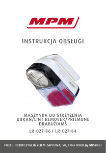 Instrukcja MPM LR-027-84 Golarka do tkanin