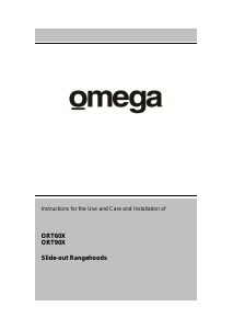 Handleiding Omega ORT61X Afzuigkap