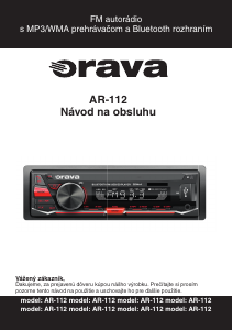 Návod Orava AR-112 Autorádio