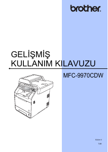 Kullanım kılavuzu Brother MFC-9970CDW Çok işlevli yazıcı