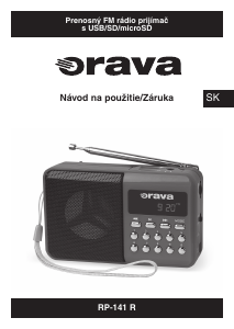 Návod Orava RP-141 R Rádio