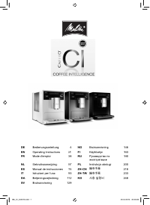 Manual Melitta CAFFEO CI Coffee Machine