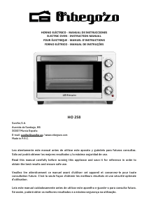 Manual Orbegozo HO 258 Oven