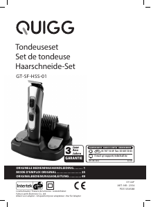 Handleiding Quigg GT-SF-HSS-01 Tondeuse