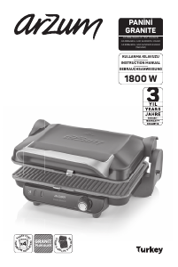 Manual Arzum AR 2006 Panini Granite Contact Grill