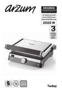 Manual Arzum AR 2023 Grandia Contact Grill