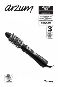 Manual Arzum AR 5063 Volume Pro Hair Styler