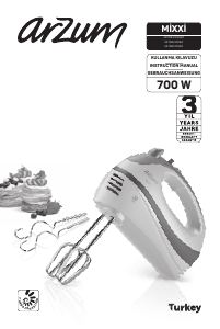 Manual Arzum AR 1023 Mixxi Hand Mixer