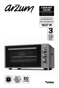 Handleiding Arzum AR 2034 Cookart Color Oven