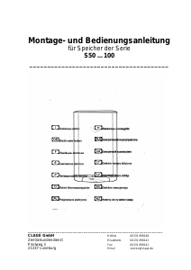 Bedienungsanleitung Clage S 50 Warmwasserspeicher