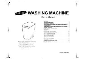Manual Samsung WA15R3 Washing Machine