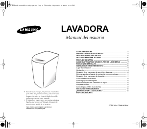 Manual de uso Samsung WA80R3 Lavadora