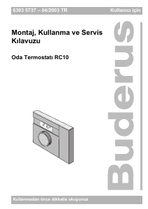 Kullanım kılavuzu Buderus RC10 Termostat
