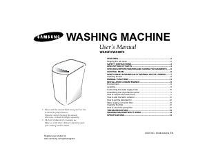 Manual Samsung WA90F3 Washing Machine