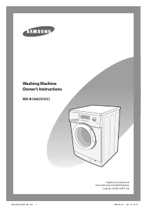Handleiding Samsung WD-B1265C Wasmachine