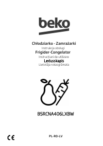 Instrukcja BEKO B5RCNA406LXBW Lodówko-zamrażarka