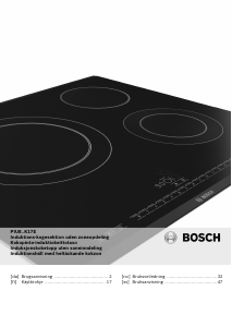 Bruksanvisning Bosch PIU875K17E Kokeplate
