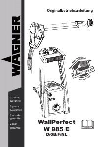 Handleiding Wagner WallPerfect W 985 E Verfspuit