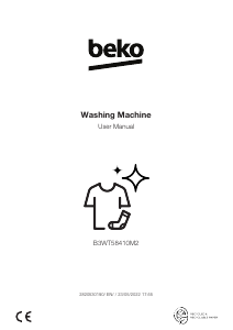 Manual BEKO B3WT58410M2 Washing Machine