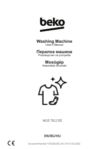 Manual BEKO WUE 7612 BS Washing Machine
