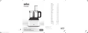 Manuale Braun FP 3132BK PurEase Robot da cucina