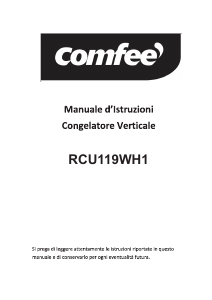 Manuale Comfee RCU119WH1 Congelatore