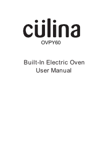 Manual Culina OVPY60 Oven