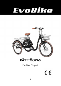 Käyttöohje Evobike Elegant Sähköavusteinen polkupyörä