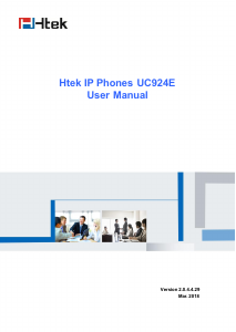 Handleiding Htek UC924E IP telefoon