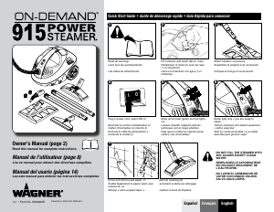 Manual de uso Wagner 915 Decapante a vapor para papel pintado