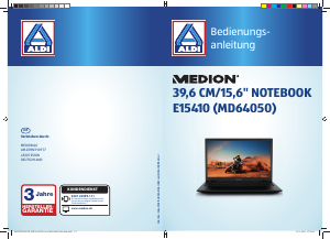 Bedienungsanleitung Medion Akoya E15410 (MD 64050) Notebook