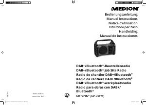 Mode d’emploi Medion MD 43277 Radio