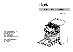 Manual Belling BDWI60 Dishwasher