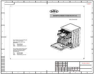 Manual Belling BELDW60SS Dishwasher