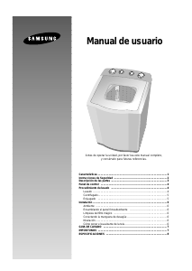 Manual de uso Samsung WS7000A1 Lavadora