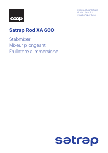 Bedienungsanleitung Satrap Rod XA 600 Stabmixer