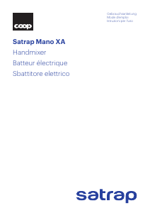 Manuale Satrap Mano XA Sbattitore