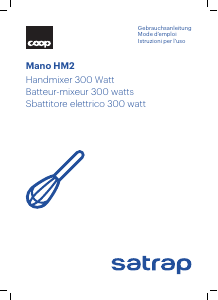 Bedienungsanleitung Satrap Mano HM2 Handmixer