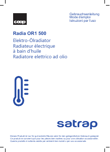 Mode d’emploi Satrap Radia OR1 500 Chauffage