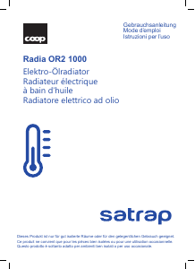 Mode d’emploi Satrap Radia OR2 1000 Chauffage