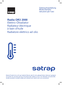 Manuale Satrap Radia OR3 2000 Termoventilatore