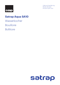 Manuale Satrap Aqua SA10 Bollitore