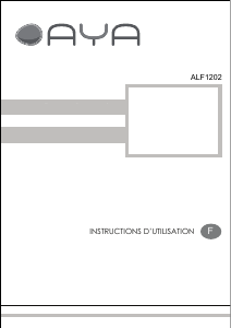 Mode d’emploi AYA ALF1202 Lave-linge