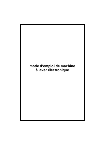 Mode d’emploi AYA ALF1207W Lave-linge