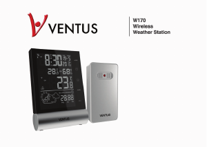 Manual Ventus W170 Weather Station