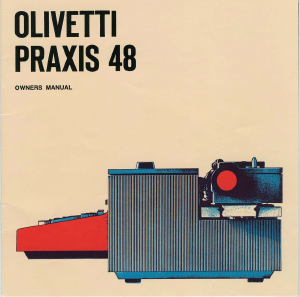 Handleiding Olivetti Praxis 48 Typemachine