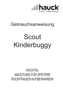 Bedienungsanleitung Hauck Scout Kinderwagen