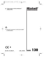 Εγχειρίδιο Einhell NHR 130 Πλυντήριο πίεσης