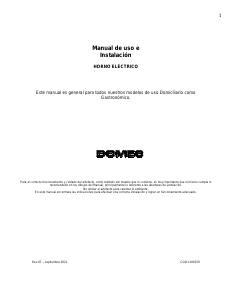 Manual de uso Domec HENG Horno